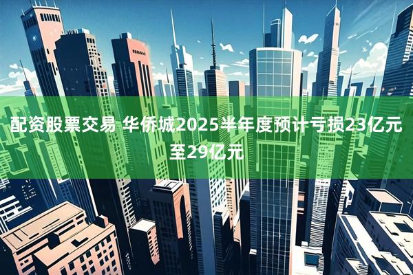 配资股票交易 华侨城2025半年度预计亏损23亿元至29亿元